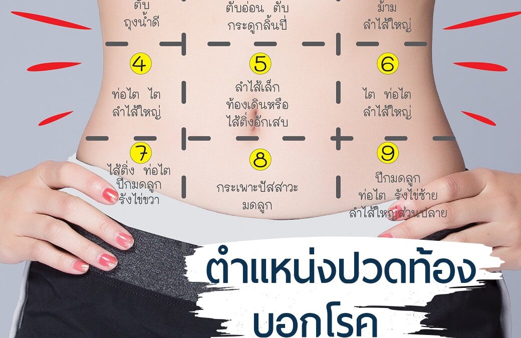 The position of the abdominal pain can tell the disease.